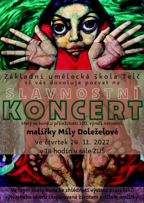 Slavnostní koncert k narození Míly Doleželové