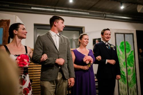 Fotografie divadelníku po vystoupení