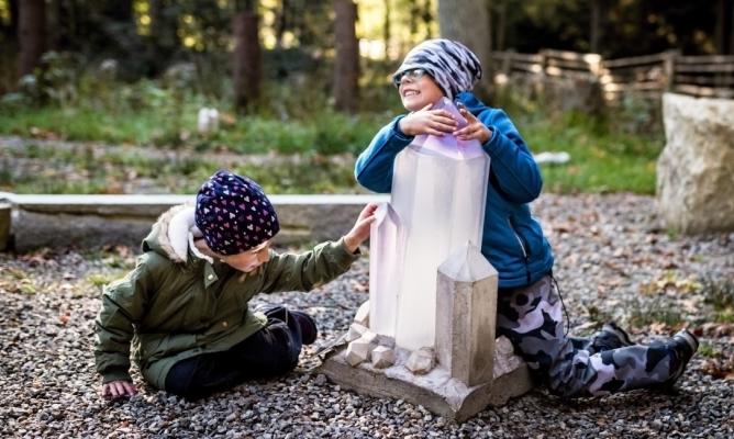 Geoexpozice pod Hradem Roštejn, dětské hřiště, Geopark Vysočina