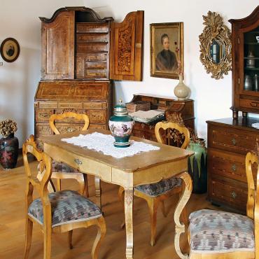 Zámecký pokoj v Třešťské pobočce Muzea Vysočiny Jihlava