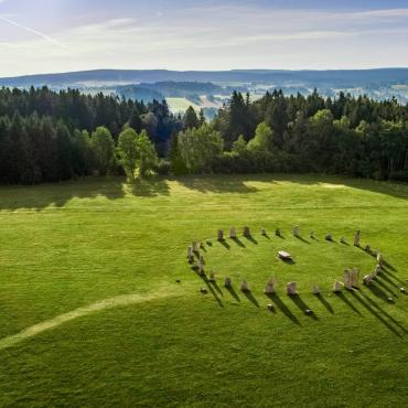 Kraj pod Javořicí, kamenný kruh druidů u Resortu Svatá Kateřina