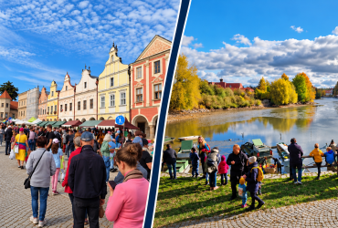 Telč, trhy, výlov rybníka